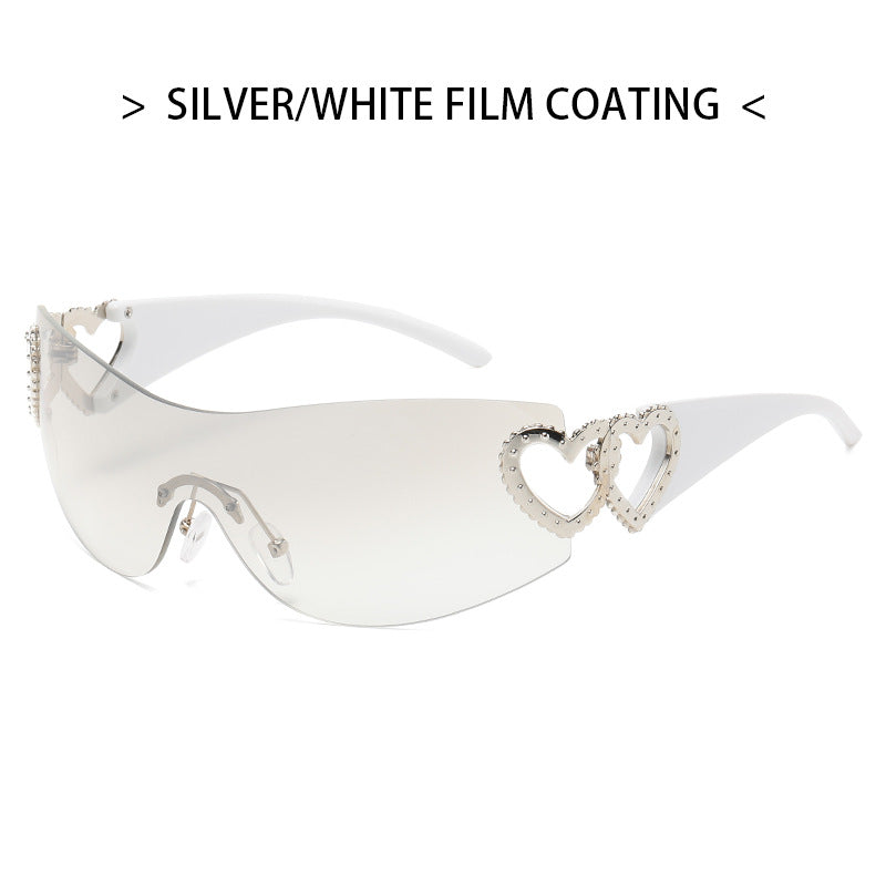 Wholesale One Piece Frameless PC Sunglasses
